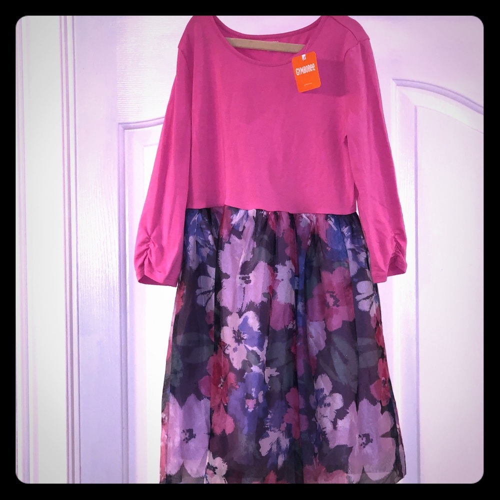 NWT Gymboree pink and floral dress -size 12